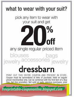 Free Printable Dress Barn Coupons