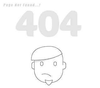 Custom 404 error page for blogger 1