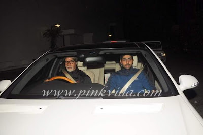 Amitabh & Abhishek Bachchan @ Screening Of Singham 