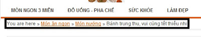 Tạo Breadcrumb cho Blogspot