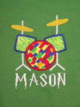 Drum set applique
