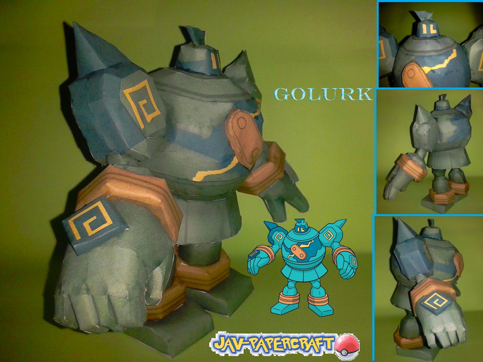 POkemon GOlurk Paper Model