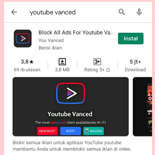 Cara Nonton Youtube Tanpa Iklan Di Hp Android, 100 Gratis