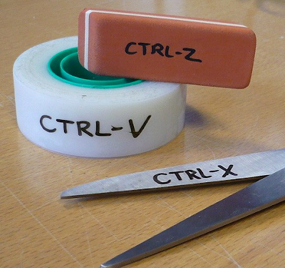 Ctrl+Z - Ctrl +V Ctrl+X.