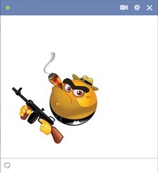 Gangster Smiley Emoticon