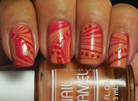 Halloween Blood Watermarble Nails With Bettina Julietta And LA Spash Red Sea