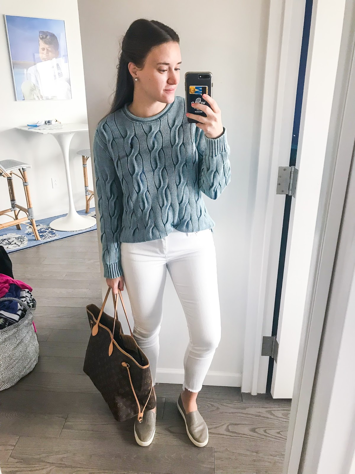 Spring workwear featured by popular New York blogger, Covering the Bases