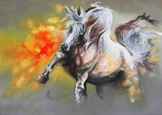 Pintura Caballo Abstracto