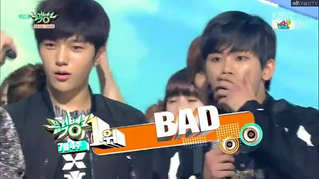 Infinite Bad Third Win on KBS Music Bank