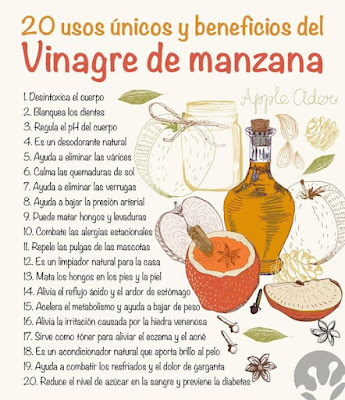 20 usos y beneficios del vinagre de manzana