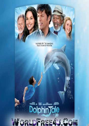 Poster Of Dolphin Tale (2011) In Hindi English Dual Audio 300MB Compressed Small Size Pc Movie Free Download Only At worldfree4u.com