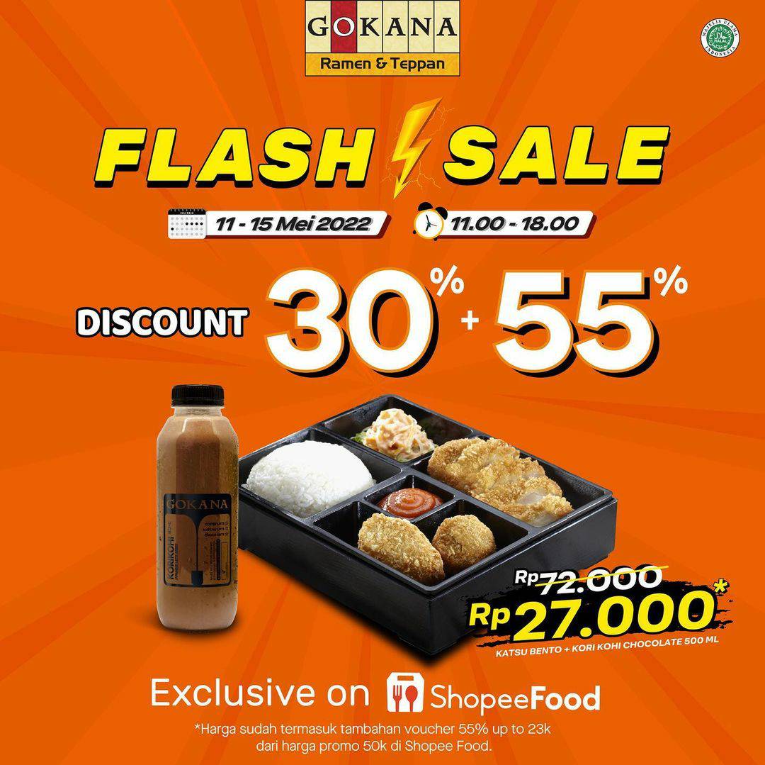 Gokana Promo Flash Sale Chicken Teppanyaki harga cuma 27RB