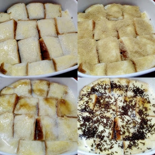 Resepi Pudding Roti Coklat Leleh - Resepi Kek & Biskut Raya