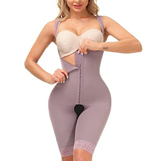 M MYODRESS Shapewear for Women Tummy Control Fajas Colombianas Body Shaper Open Bust Bodysuit