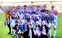 REAL VALLADOLID C. F. - Valladolid, España - Temporada 2009-10 - Nivaldo, Diego Costa, Borja, Luis Prieto, Justo Villar y Álvaro Rubio; Marcos, Pedro López, Bueno, Canobbio y Nauzet - REAL VALLADOLID 0, XEREZ DEPORTIVO 0 - 08/11/2009 - Liga de 1ª División, jornada 10 - Valladolid, estadio Nuevo José Zorrilla