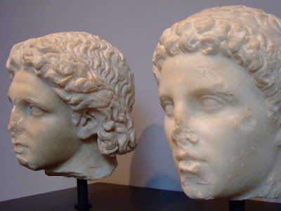 Alexandre, o Grande e Heféstion, Mármore 320 aC, Villa Getty, Alexander the Great and Hephaestion Marble 320 BCE, Getty Villa