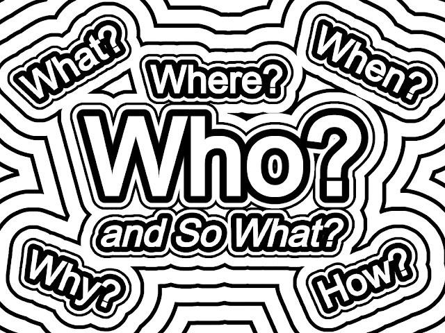 Who? Free Coloring Book Art by gvan42 - Many Questions