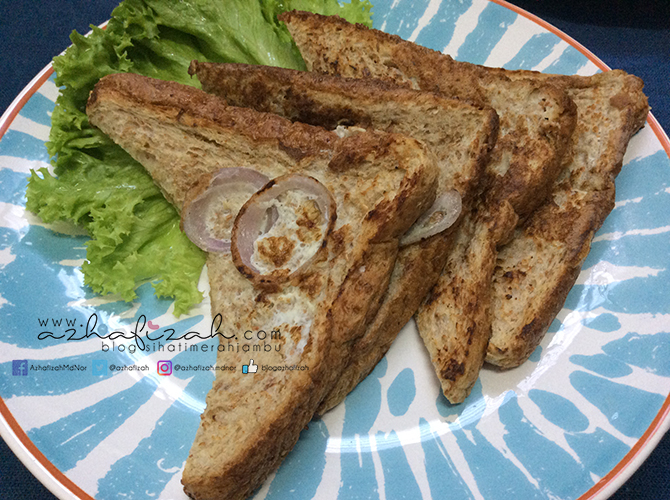 Menu Diet Breakfast : Roti Panggang Telur Putih Bersama 