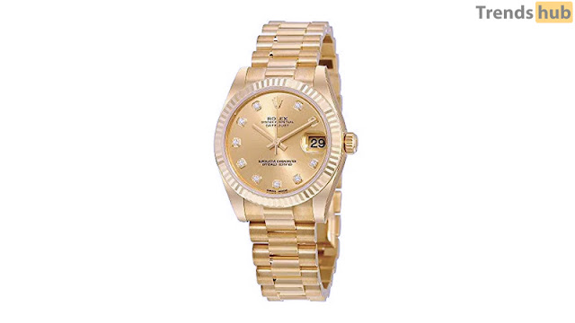 Lady Datejust 31 Yellow Gold President Watch