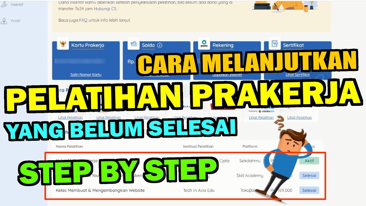 Cara Menyelesaikan Pelatihan Prakerja yang Masih Aktif