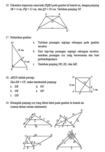 Soal Dan Pembahasan Buku Siswa Matematika Kls 9 Uji Kompetensi 4 Hal 261 Th 2020 Nesajamath