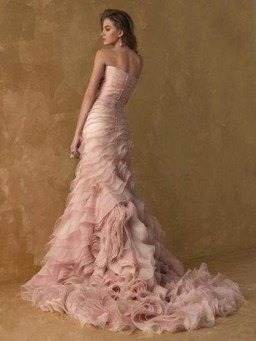 Pink wedding dress Would you wear one I find them so cute and Barbieesque 