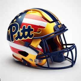 Pitt Panthers Patriotic Concept Helmet