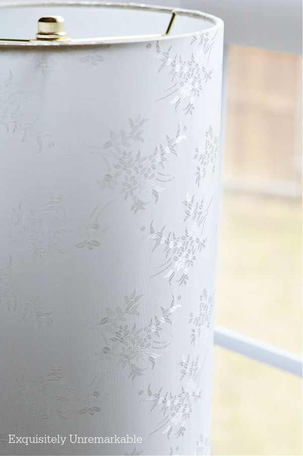 White Floral Lampshade