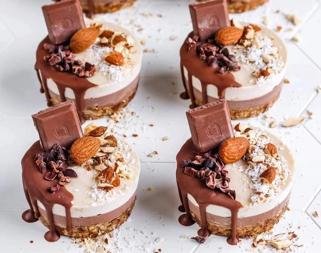 CHOC COCONUT CHEESECAKES