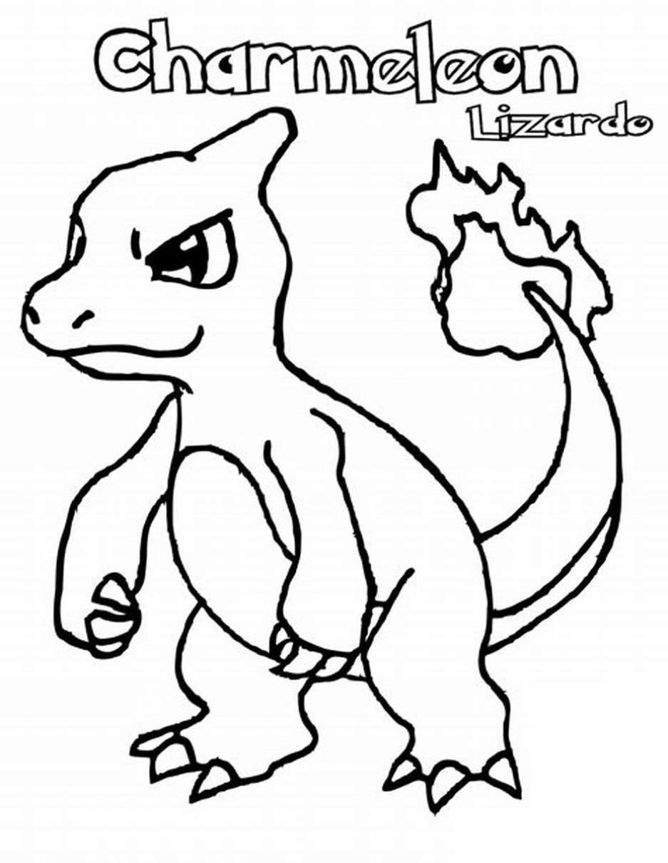 Charmeleon Coloring Pages Free Collection - Free Pokemon Coloring Pages