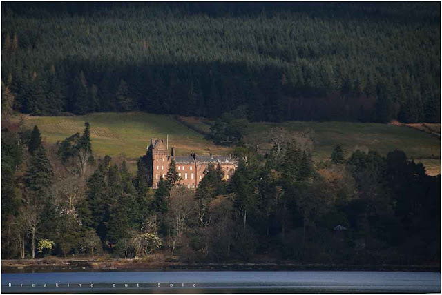 Brodick castle from the sea