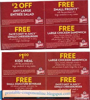 Free Printable Wendys Coupons