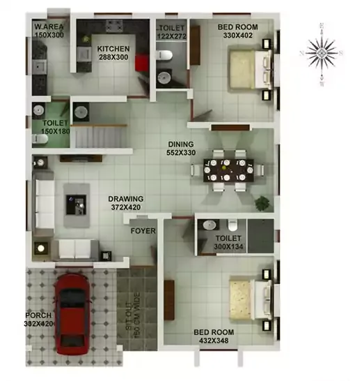 Double Floor Home Design