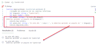 Office Scripts: Tipo de dato Strings básicos