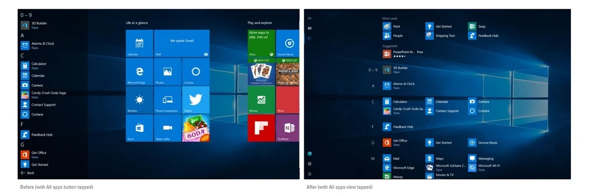 Windows 10: modifiche alla UI scelte dagli Insiders HTNovo