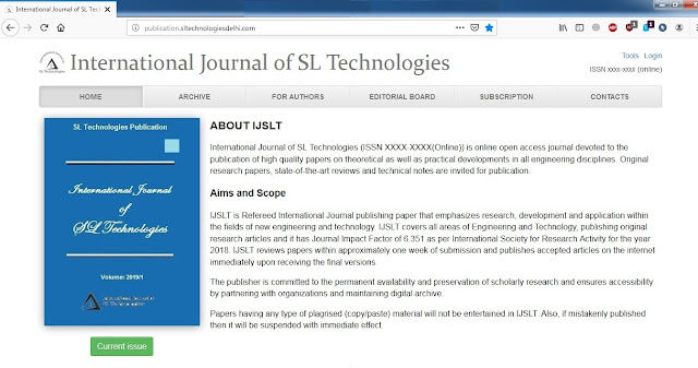 International Journal of SL Technologies (IJSLT)