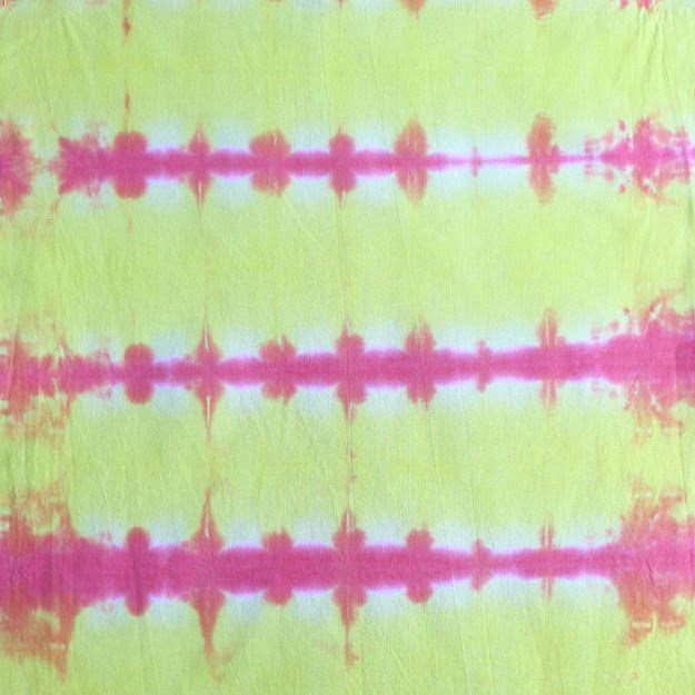 Helen O'Hara The Hoarders Art Room tie dye pink yellow