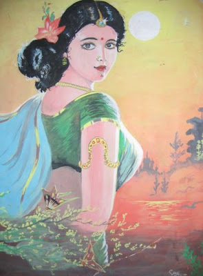 indian women paintings