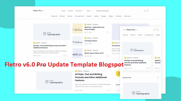 SHARE Template Blogspot Fletro v6 Pro Free Download