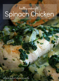 Healthy Weeknight Chicken with Spinach