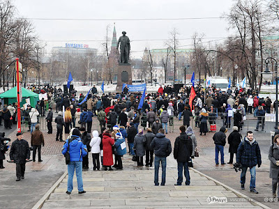 На фото: митинг в Москве