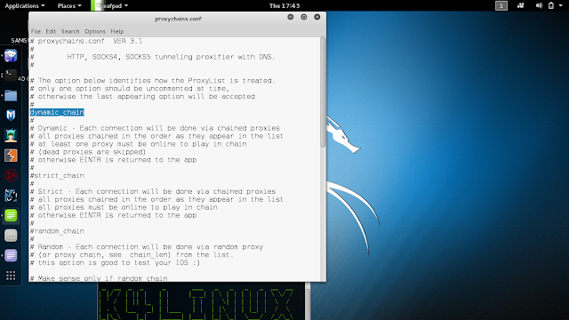 kali linux 2.0 proxychains kali sana