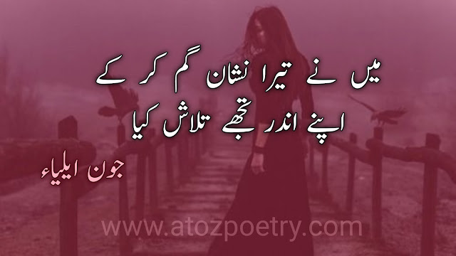 jaun elia poetry in urdu, jaun elia poetry 2 lines, jaun elia poetry in urdu copy paste, jaun elia poetry in english, jaun elia best lines, jaun elia poetry sad,