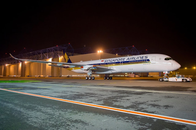 Singapore Airlines A350 XWB Paint Job