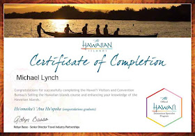 Hawaii Destination Specialist Certificate