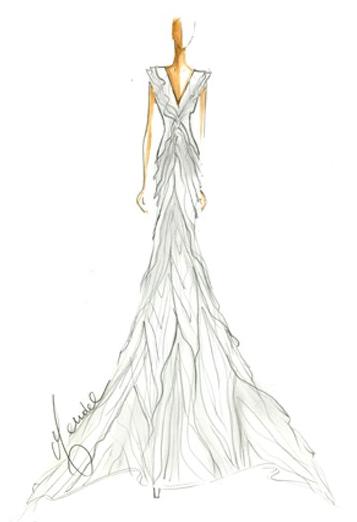 kate middleton wedding gown sketches. kate middleton wedding dress