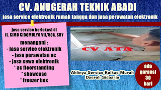 Ahlinya Service Kulkas Murah Daerah Sidoarjo 