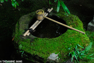 Basin for tea ceremony, at Koto-in, Daitokuji Temple, in Kyoto