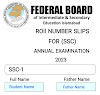 Federal Board Roll Number Slips 2023 