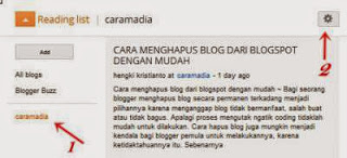 Cara menghapus daftar bacaan blog di dashboard blogger CARA MENGHAPUS DAFTAR BACAAN BLOG DI DASHBOARD BLOGGER